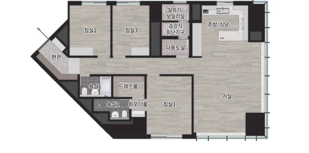 84㎡ 세대 평면도
